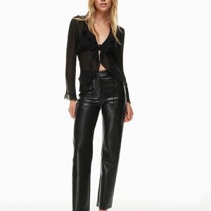 ARITZIA MELINA VEGAN PANTS NWOT
